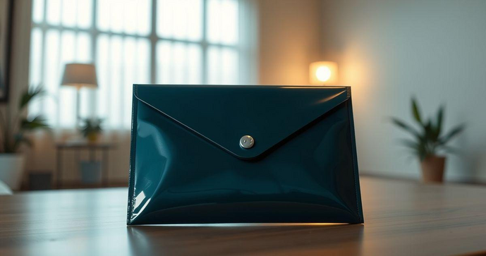 Envelope plástico de segurança personalizado para proteção e organização eficaz